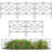 24'' H x 24'' W Black Metal Fencing with 5 Panels(s) Included