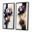 «Puple Peony Flower on Abstract Paint III», ensemble de 2 reproductions-1315935354-1315935329
