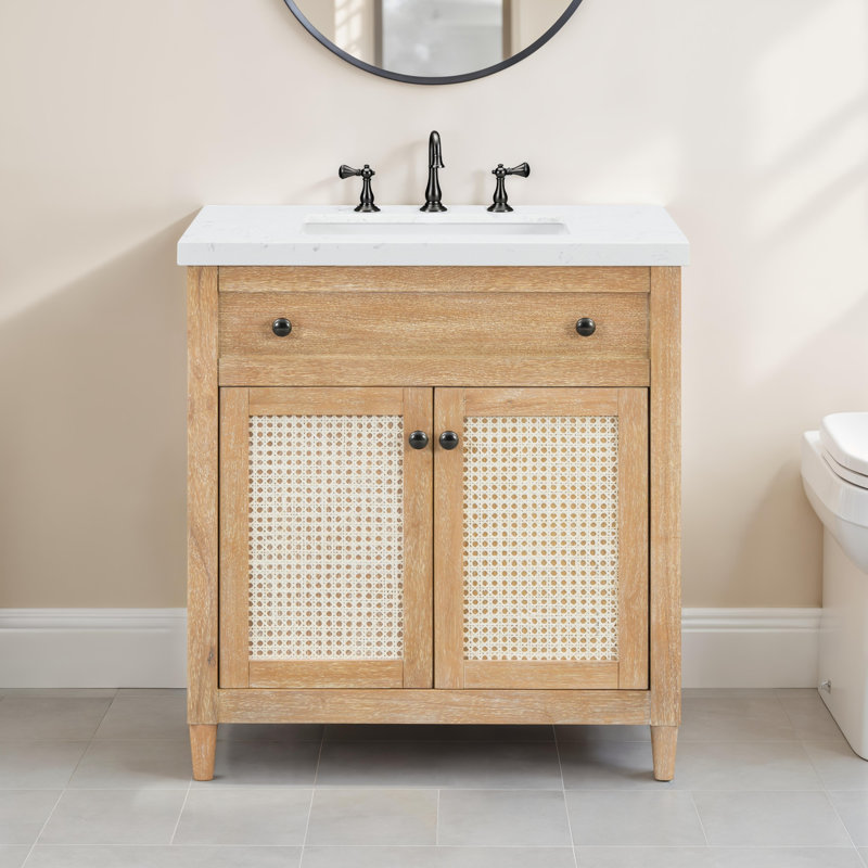 Meuble-lavabo à panneaux Cane