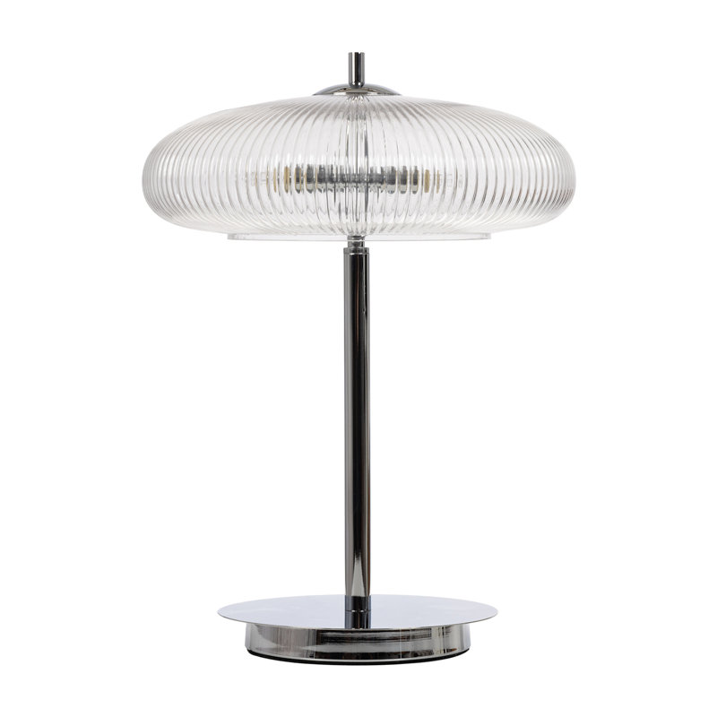 Ashwell Table Lamp with Ribbed Glass