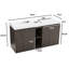 Meuble-lavabo autoportant en chêne fumé GALAN60F-1707166455