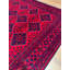 Tapis en laine et coton rouge noué à la main Original