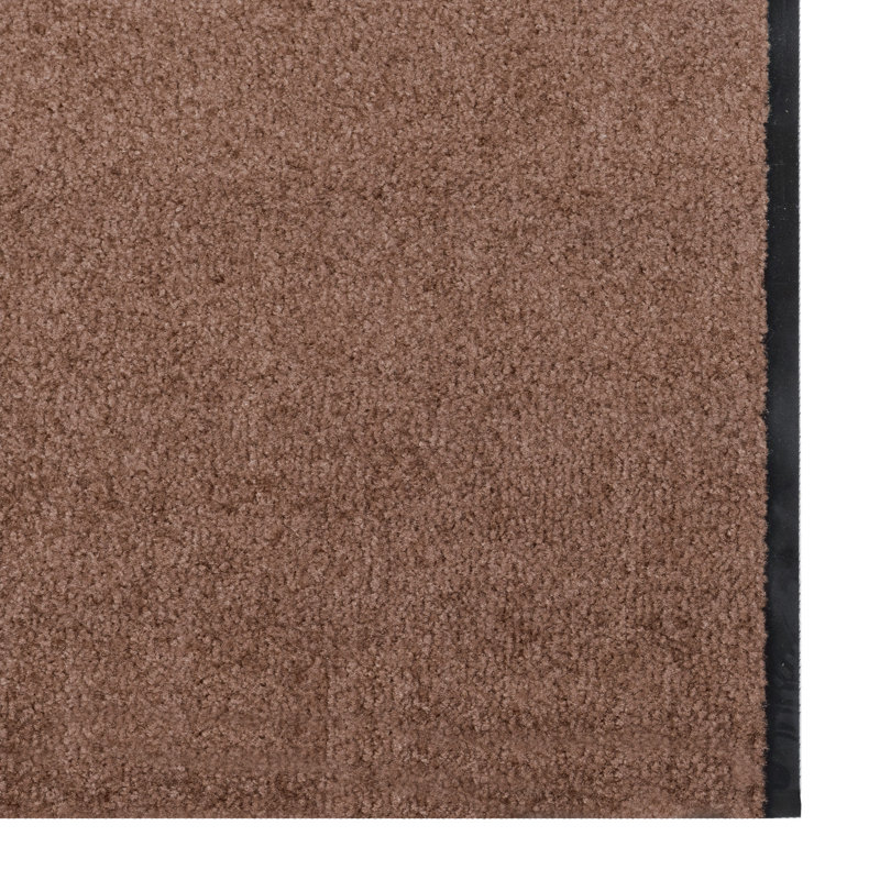 Non-Slip No Pattern Doormat, Brown, 120 x 350 cm