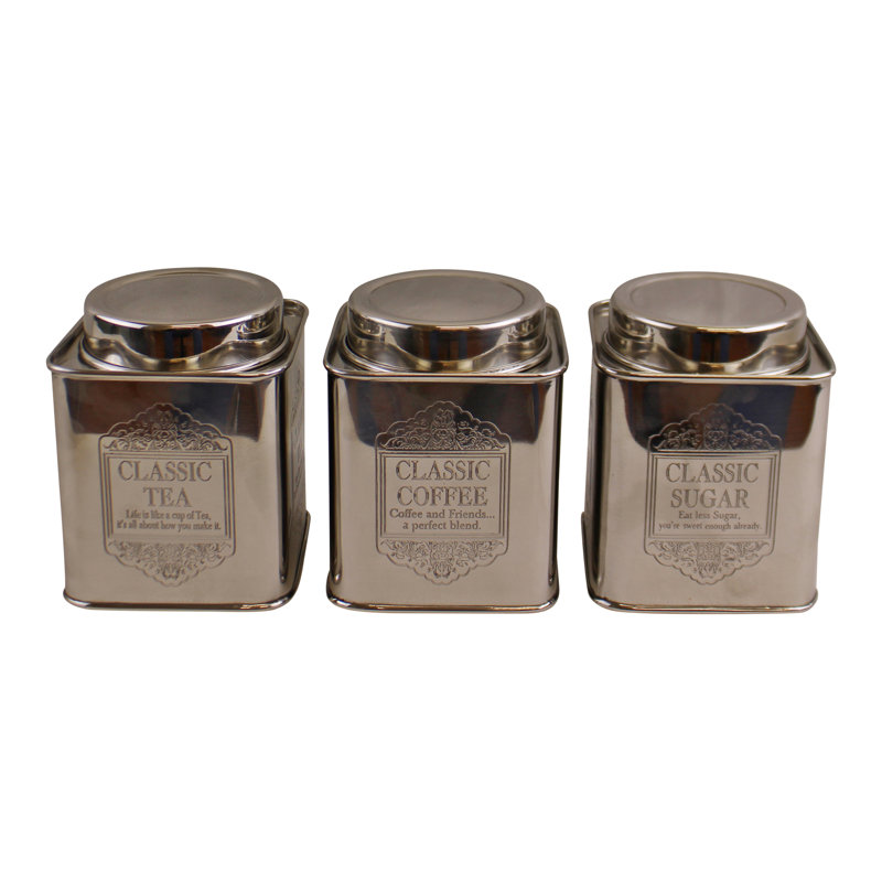 Metal Jar - Set of 3
