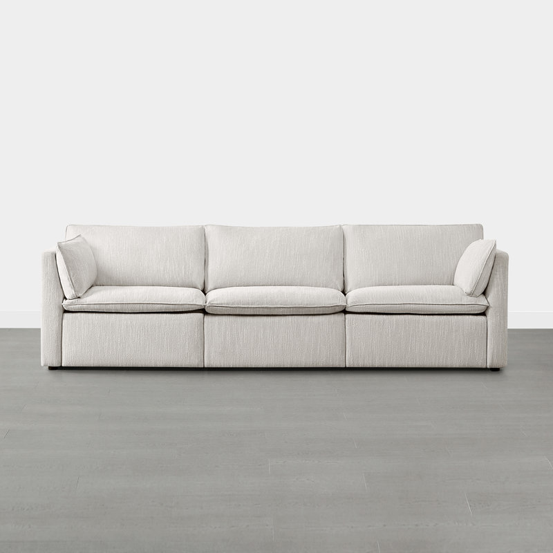 Greylan Modular Power Sofa, Light Gray, 35"H x 80"W x 35"D, 2