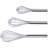 BergHOFF Essentials 7Pc Stainless Steel Bake Set: 3Pc Whisk Set and 4Pc Measuring Cup Set