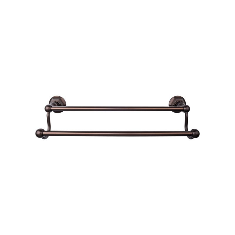 Edwardian Bath Double 26 1/2" Wall Mounted  Towel Bar, Oiled Rubbed Bronze