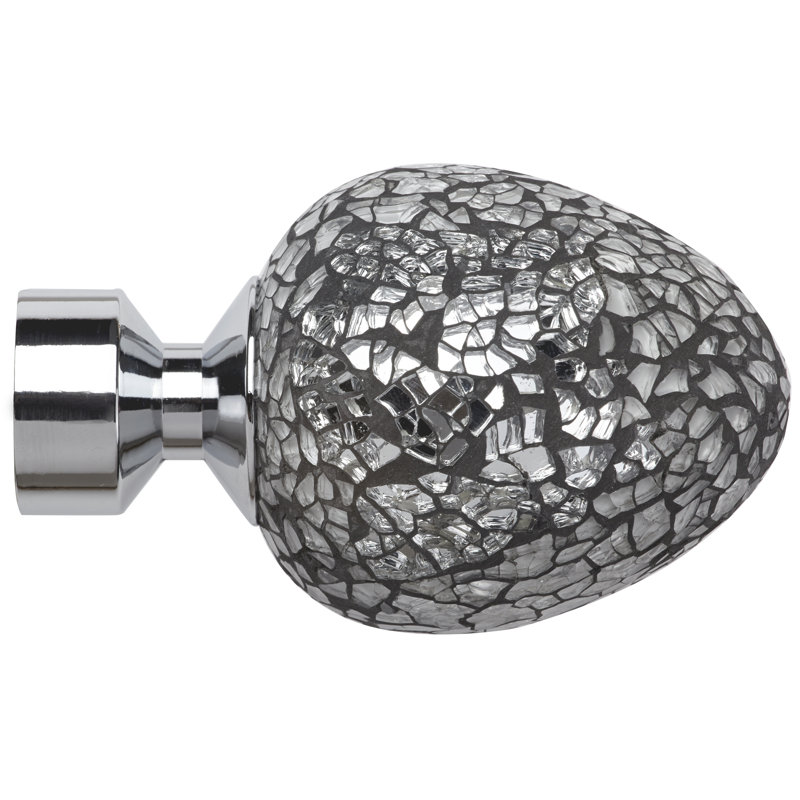 Jadon 26.92cm Finial, Chrome/Silver