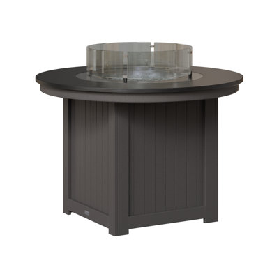 Berlin Gardens Donoma 44″ Round Dining Fire Pit Table