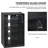 Accent Cabinet, 5-Tier Media Stand Cabinet With 3-Level Adjustable Shelves