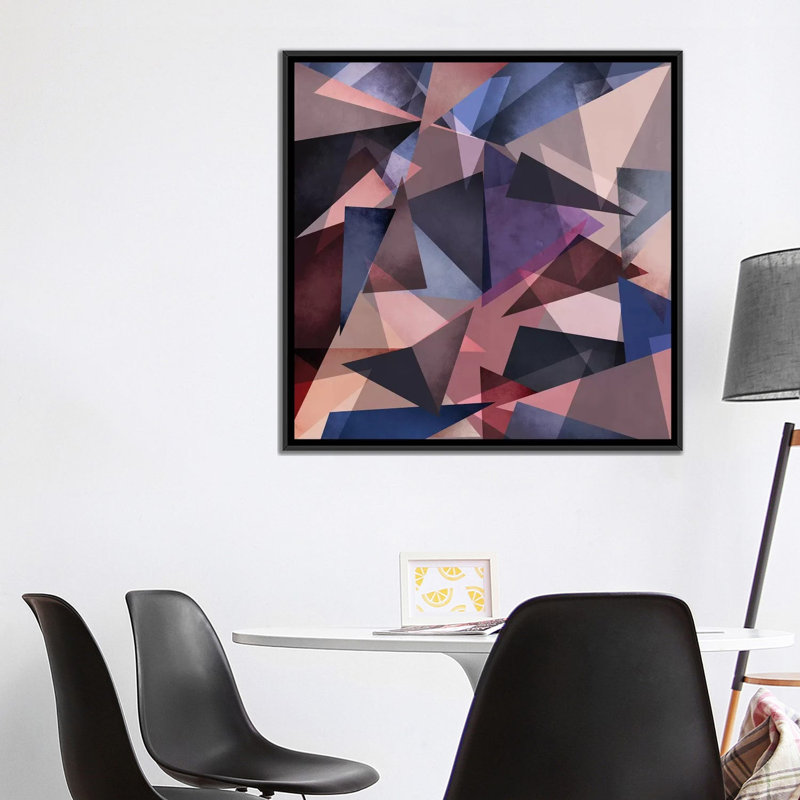 « fragments ii », reproduction d’impression sur toile tendue, H 37 po x l 37 po x P 1,5 po, Toile encadrée noire