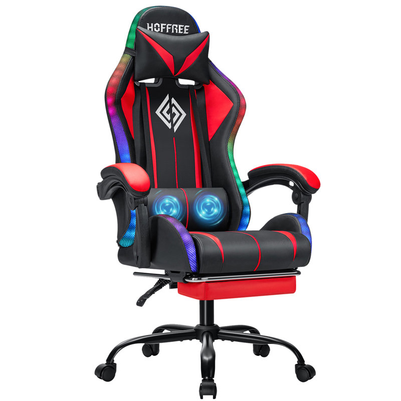 Fauteuil inclinable ergonomique Hoffree, Rouge / Noir
