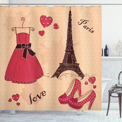 Shower Curtain with Hooks Included