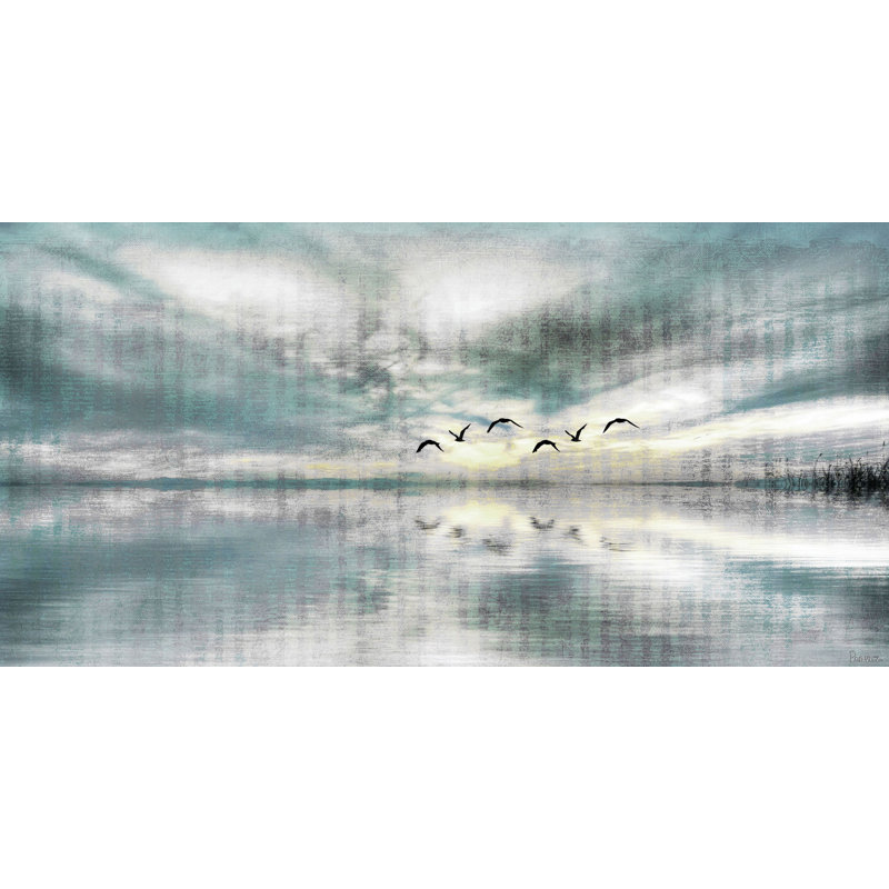 «Gemini Birds Skylight» par Parvez Taj, reproduction sur toile tendue, H 12 po x l 24 po x P 1,5 po