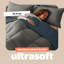 Silentnight Luxury Washed Coverless 10.5 Tog Duvet and Pillowcase-119050548-119050549-119050551
