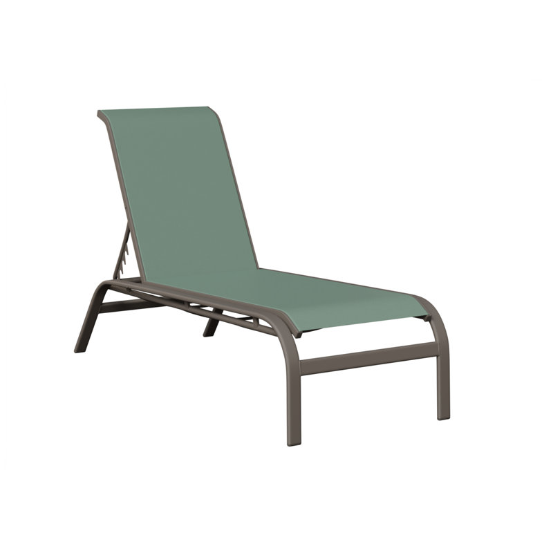 Chaise longue sans accoudoirs Berlin Gardens Murphy, Vert, Graphite