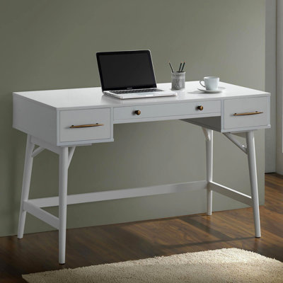 Bureau d'écriture Mid-Century à 3 tiroirs