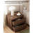 21.6" Wide Farmhouse 2-Drawer Nightstand – Wood Grain Finish, Compact Bedside Table-1427429306-1429409857