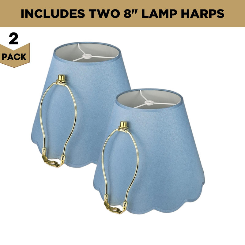 Abat-jour empire H 10 po x l 13 po, Bleu