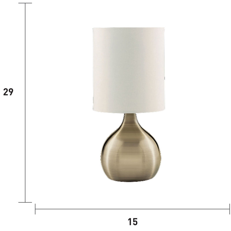 Bateman 28.5Cm Table Lamp, Antique Brass