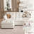 116.5" U Shaped Modular Sofa, Comfy Cloud Couch with Movable Ottomans, Breathable Fabric and Easy Assembly for Living Room-1601870601