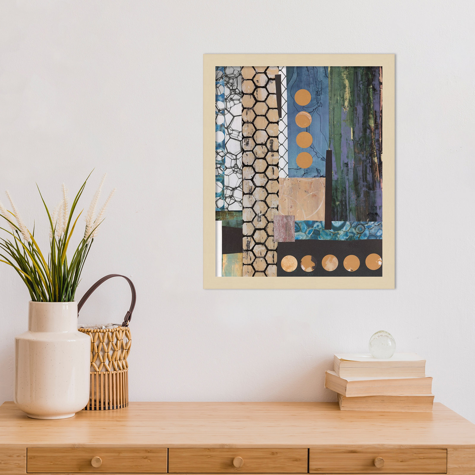 Mashup No. 2 Print by Natalie Avondet, 17" H x 14" W, Brown