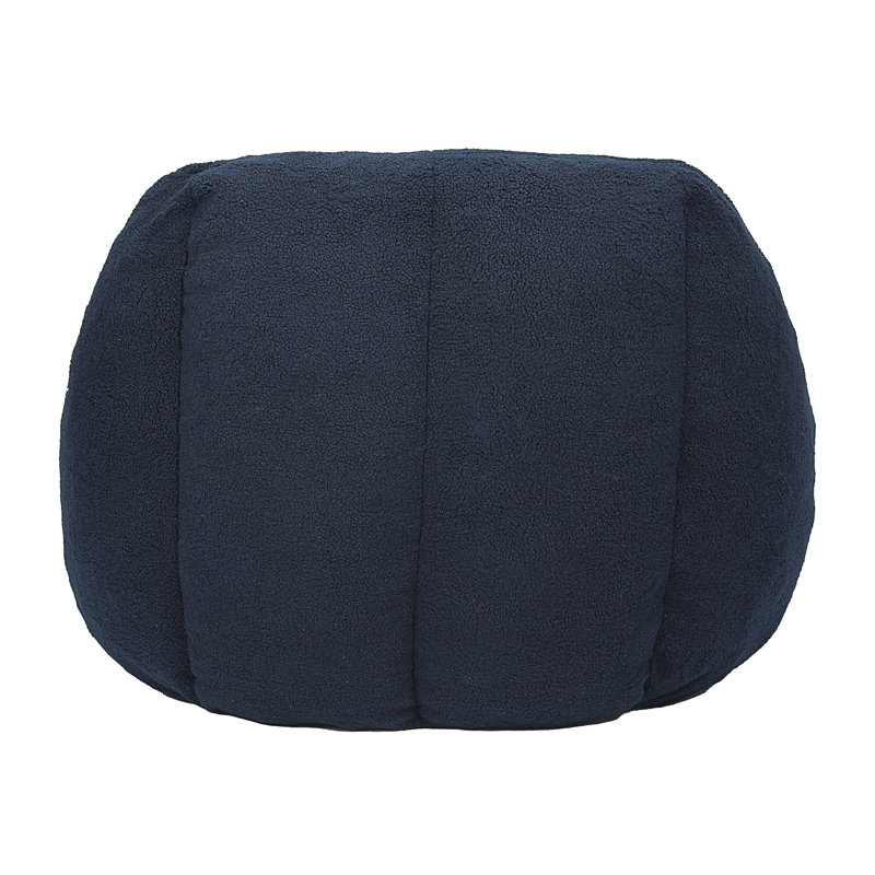 Bean Bag Chair With Filler, Dark Blue Teddy