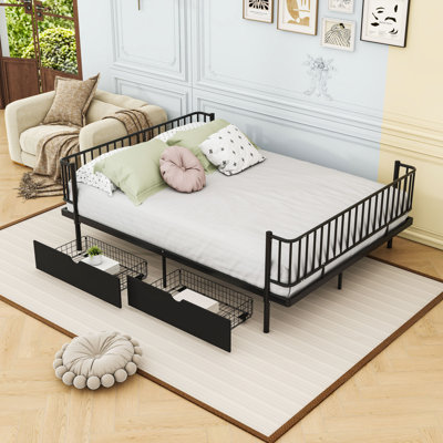 Platform Bed with Storage Drawers