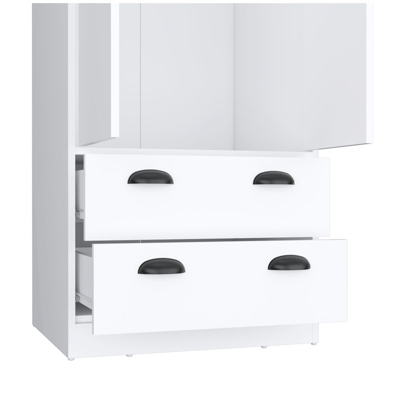 Armoire H 70 po avec 2 tiroirs et 2 portes