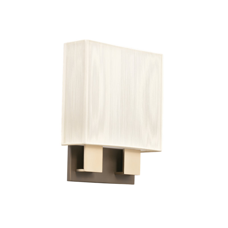 Dodie Flush Mounted Sconce, Brushed Nickel and Chrome, White, LED