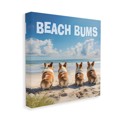 " Beach Bums Corgis " by Jim Baldwin