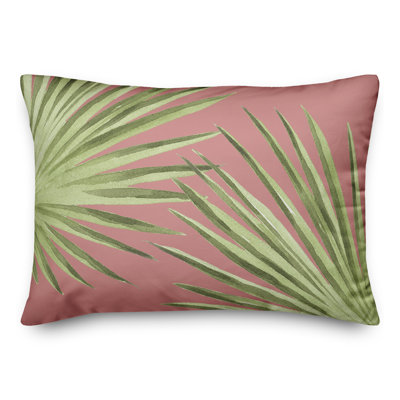  Housse et insert de coussin rectangulaire d'extérieur 20 feuilles de palmier