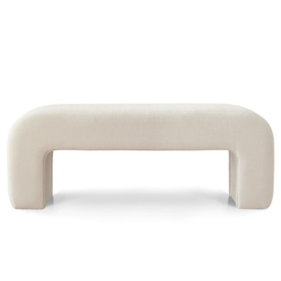 Ichika 47" Chenille Waterfall Bench