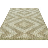 Moroccan Hand Knotted Geometric Area Rug