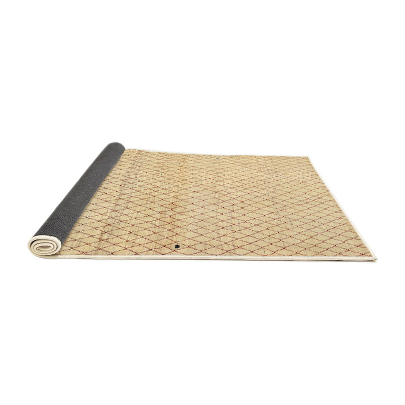 Tapis beige/brun contemporain, Rond 3 pi