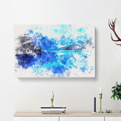Moraine Lake In Banff Canada - Wrapped Canvas Print