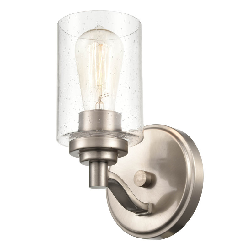 Friedlander Armed Sconce, Satin Nickel