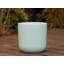 Pot cylindrique cannelé (sans soucoupe), pot moyen en céramique émaillée (lot de 2) - Yount Outdoor