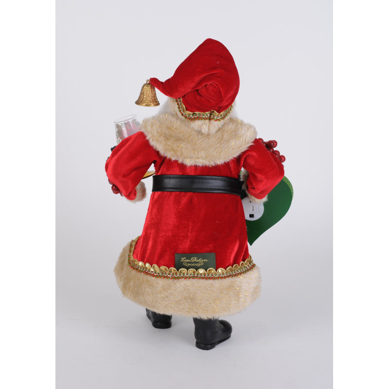 Lighted Christmas Joy Wine Santa