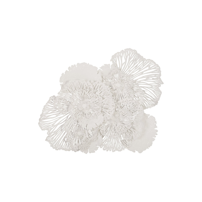 Flower Wall Décor, White