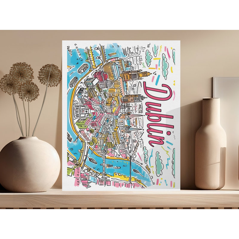 Dipasquale 1 Piece Wrapped Canvas Wall Art Set, 9x12