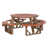 Mango Orange Top/Antique Mahogany Base