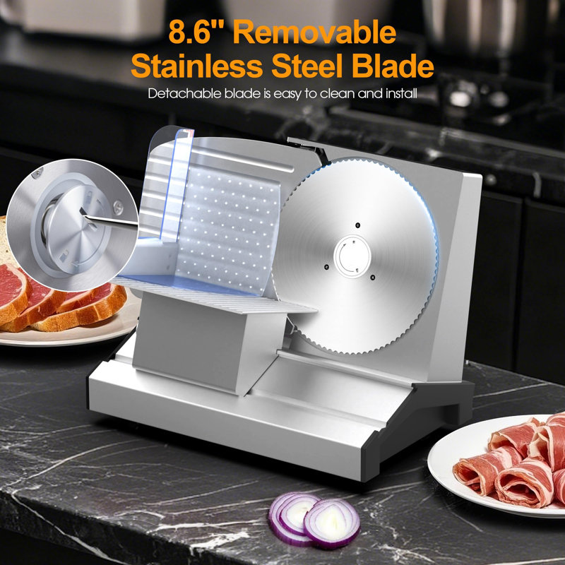 Naomi Stainless Steel Electric Meat Slicer