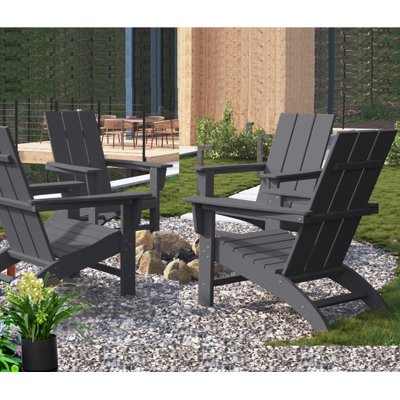 Barbour Greenture Plastic/Resin Adirondack Chair by Rosecliff Heights