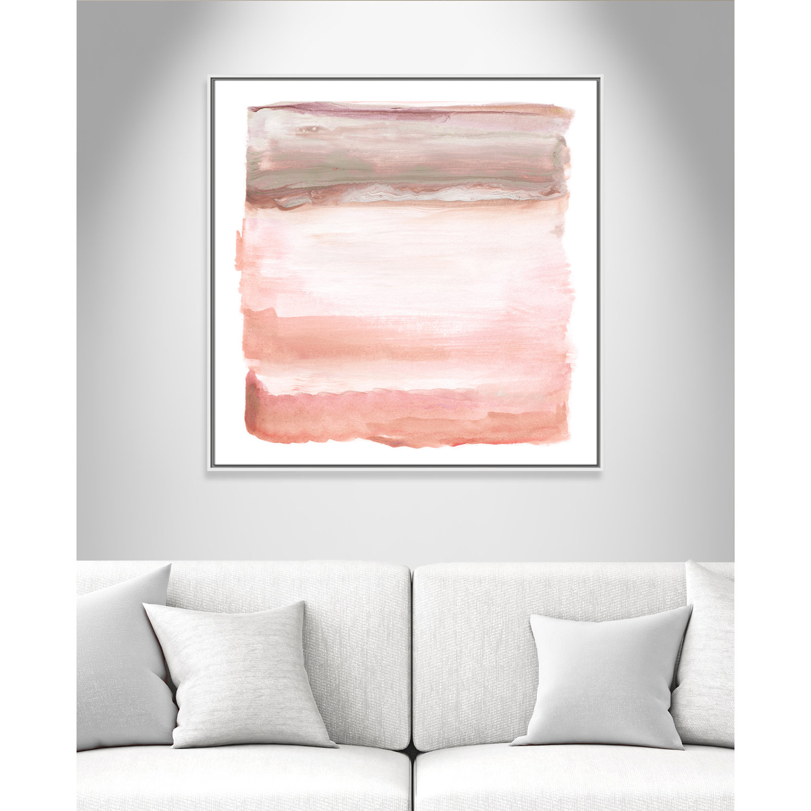 Lakeland "Boho Sky I" Print by Nan, White, 37.5" H x 37.5" W x 2" D