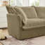 De 2 fauteuils en velours côtelé brun clair, fauteuils d'appoint confortables pour la chambre à coucher et les espaces de travail, housses de coussin amovibles à dossier haut en velours côtelé, fauteuil de détente approprié-1244056208