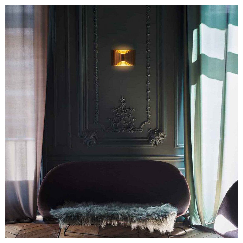 Respiro Wall 1 - Light LED Flush Mounted Sconce, 5.71" H x 9.06" W x 2.36" D