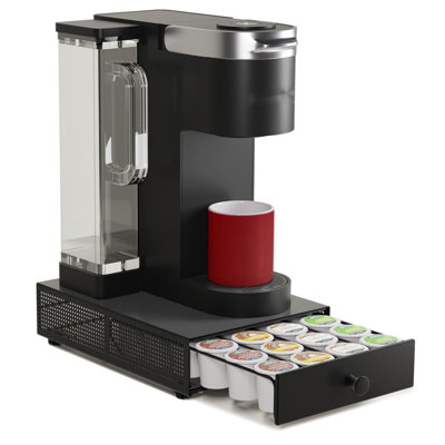 K Cup Organization Storage Drawer Maker K Cup Holder Coffee Pod Organizer Stand Tray Counter Rack Countertop Maker Stand Capsules Compatible With Keur -  shuoli, L8DB0CQY7XHKR