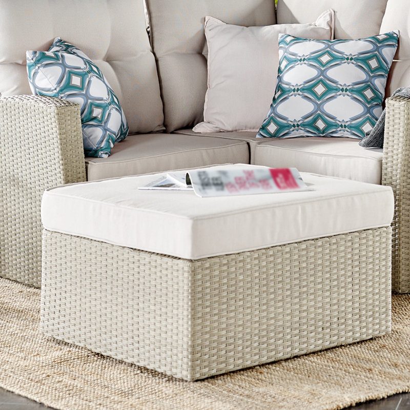 Upholstered Outdoor Ottoman