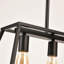 Luminaire suspendu linéaire à 4 lumières pour îlot de cuisine Elutheria